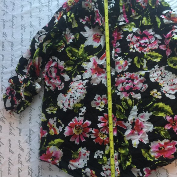 Cino Boutique Beautiful Vibrant Cotton Blouse Great Fit - Picture 12 of 14